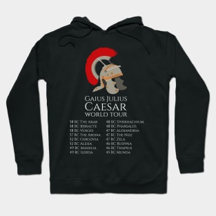 Gaius Julius Caesar - Legion Helmet - Ancient Roman History Hoodie